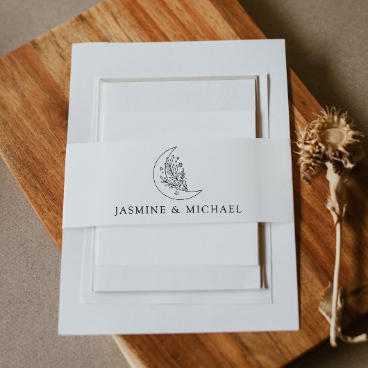 ボタニッエレガントク・ムーン・アンド・スター結婚ズ 招待状ベリーバンド