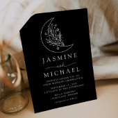 ボタニッエレガントク・ムーン・アンド・スター結婚ズ 招待状