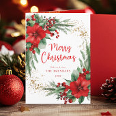 ボタニッエレガントク・メリー・クリスマス・グリーティング カード