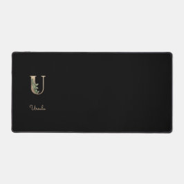 ボタニッエレガントク・モノグラム・レターU デスクマット