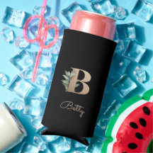 ボタニッエレガントク・モノグラム・金ゴールド・レターB