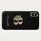 ボタニッエレガントク・モノグラム・金ゴールド・レターB Case-Mate iPhoneケース (裏面(横))