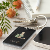 ボタニッエレガントク・モノグラム・金ゴールド・レターL キーホルダー (正面右)