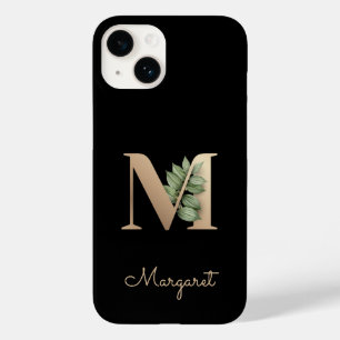 ボタニッエレガントク・モノグラム・金ゴールド・レターM Case-Mate iPhone 14ケース