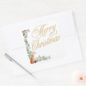 ボタニッカスタムクの水の色メリークリスマス スクエアシール (封筒)