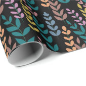 ボタニッカラフルク離れの水の色ボホ ラッピングペーパー (ロールコーナー)