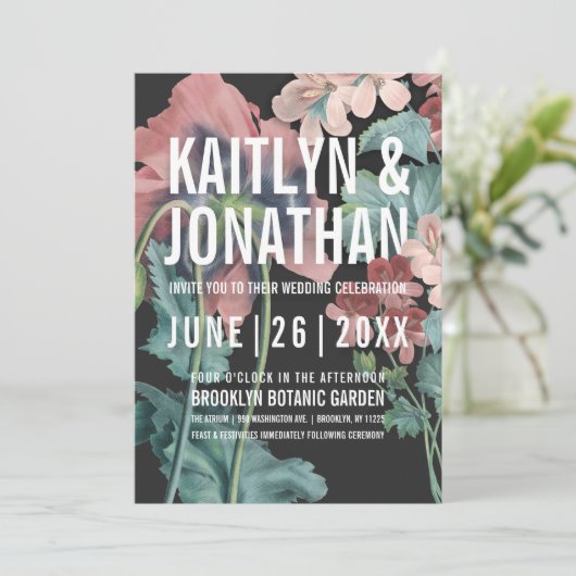 ボタニックエンブレイス結婚式招待状 招待状 (スタンド正面)