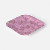 ボタニックガーデンピンクフラワーズ紙プレート ペーパープレート (傾斜あり)