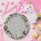 ボタニックガーデンホワイトフラワーズ紙プレート ペーパープレート (パーティー)