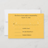 ボタニックゴールデンイエローフローラ – 出欠 (裏面)