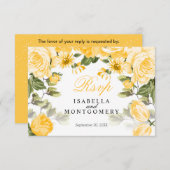 ボタニックゴールデンイエローフローラ – 出欠 (正面/裏面)