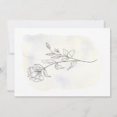 ボタニックスエレガ魅力的ントウェディング招待状 招待状 (裏面)