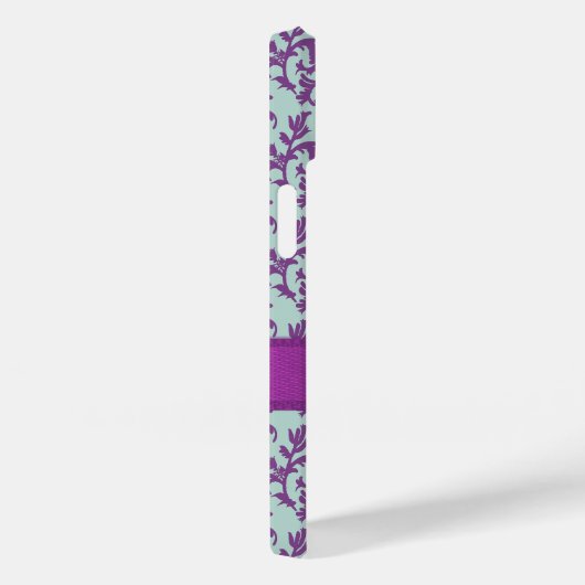 ボタニックダマスクパープルエメラルドスマートフォン Case-Mate iPhoneケース (裏面 / 右)