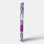 ボタニックダマスクパープ淡い色のルエメラルド Case-Mate iPhoneケース (裏面 / 右)