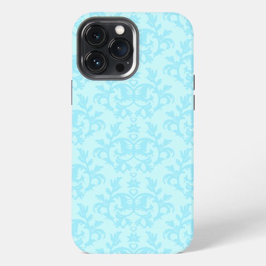 ボタニックダマスクブルーのiphoneケース iPhoneケース (裏面)