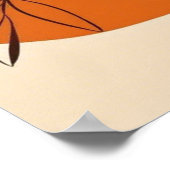 ボタニックバランス：離れ抽象芸術シェイプ ポスター (角)