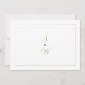 ボタニックパープルオレンジピンク金ゴールドフローラありがとう 招待状 (裏面)