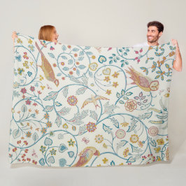 ボタニックフクロウとベリー フリースブランケット