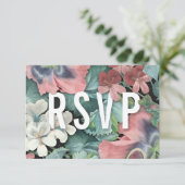 ボタニック エンブレイス ウェディング RSVP カード (スタンド正面)