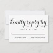 ボタニック エンブレイス ウェディング RSVP カード (裏面)