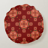 ボタニック・ブルーム 円形クッション (裏面)