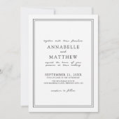 ボタニッシンプルクエレガントワイルドフラワーボホ結婚ズ 招待状 (正面)