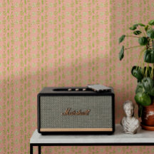 ボタニッストライプクフェミニンヴィンテージかわいらしバスルーム