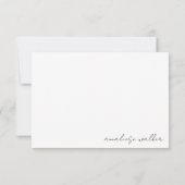 ボタニッパーソナライズされたクのスクリプト名ありがとう サンキューカード (裏面)