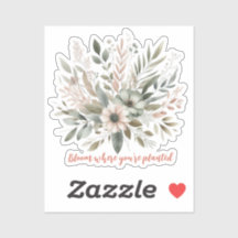 ボタニッパーソナライズされたクウォーター色フローラデザイン