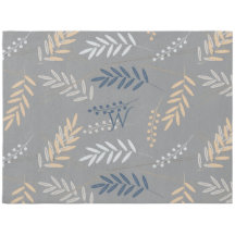 ボタニッパーソナライズされたクモダン・ブルー・グレイ、金ゴールド