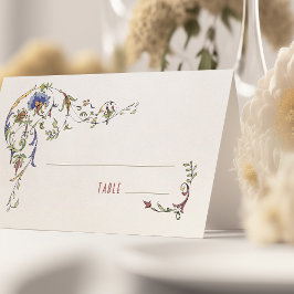 ボタニッビクトリアンク結婚のテーブルテントカード