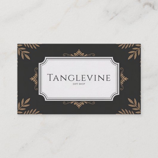 ボタニッフォーマルク青銅とブラッククラシック 名刺 (正面)