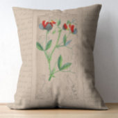 ボタニッフランスのクイラストレーションスイートピー アクセントクッション