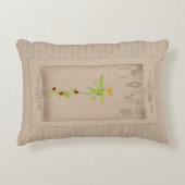 ボタニッフランスのクイラストレーションスパイダーラン アクセントクッション (正面)