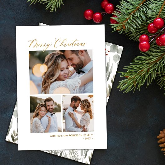 ボタニッミニマルクの台本3数々の写真クリスマス シーズンカード