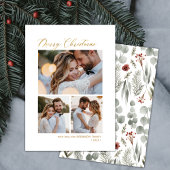 ボタニッミニマルクの台本3数々の写真クリスマス シーズンカード