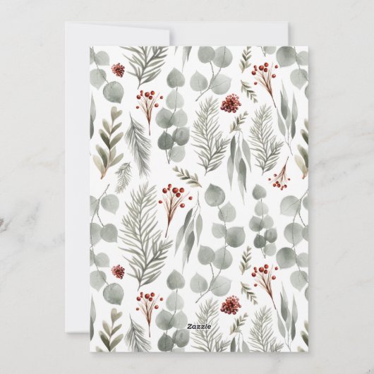 ボタニッミニマルクの台本3数々の写真クリスマス シーズンカード (裏面)