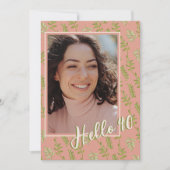 ボタニッミニマルク写真四十パーティー 招待状 (正面)