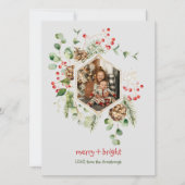 ボタニッメリークと明るい赤い果実の水色 シーズンカード (正面)