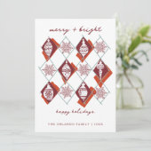 ボタニッモダンクと明メリーるい赤のクリスマス シーズンカード (スタンド正面)