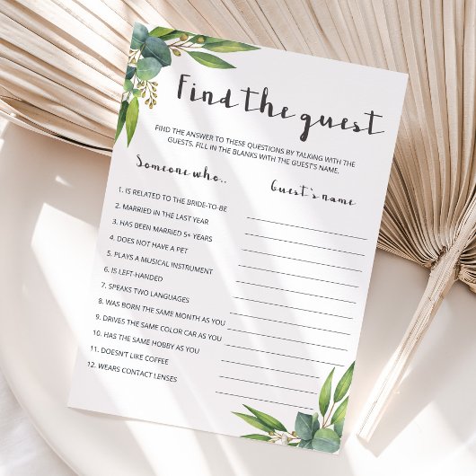 ボタニッモダンクのユーカリはゲストゲームを見つける