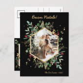 ボタニッモダンクの緑の写真ブオンナターレ シーズンポストカード (正面/裏面)