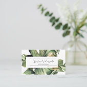 ボタニッモダンクウォーターカラーグリーンプロフェッショナル 名刺 (スタンド正面)