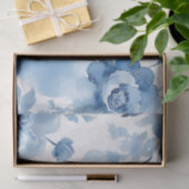 ボタニッモダンクウォーターカラーソフトブルー 薄葉紙 (ギフト)