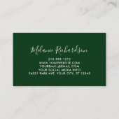 ボタニッモダンクエレガントセイジシダ緑 名刺 (裏面)