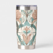 ボタニッモダンクエレガントフローラダマスク 保温保冷タンブラー (背面)