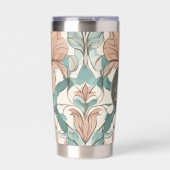 ボタニッモダンクエレガントフローラダマスク 保温保冷タンブラー (正面)