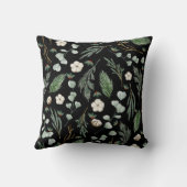 ボタニッモダンクエレガント・ユーカリ・ブラック クッション (裏面)