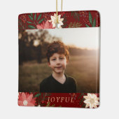 ボタニッモダンクカスタムの家族の写真の喜び セラミックオーナメント (左)