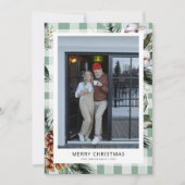 ボタニッモダンクグリーンプライド写真クリスマスカード シーズンカード (正面)